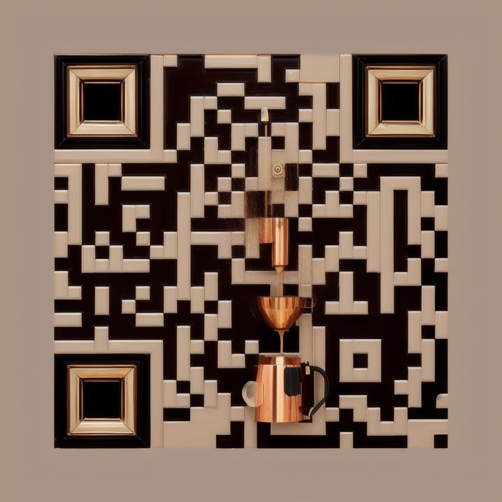AI QR Art — Espresso machine
