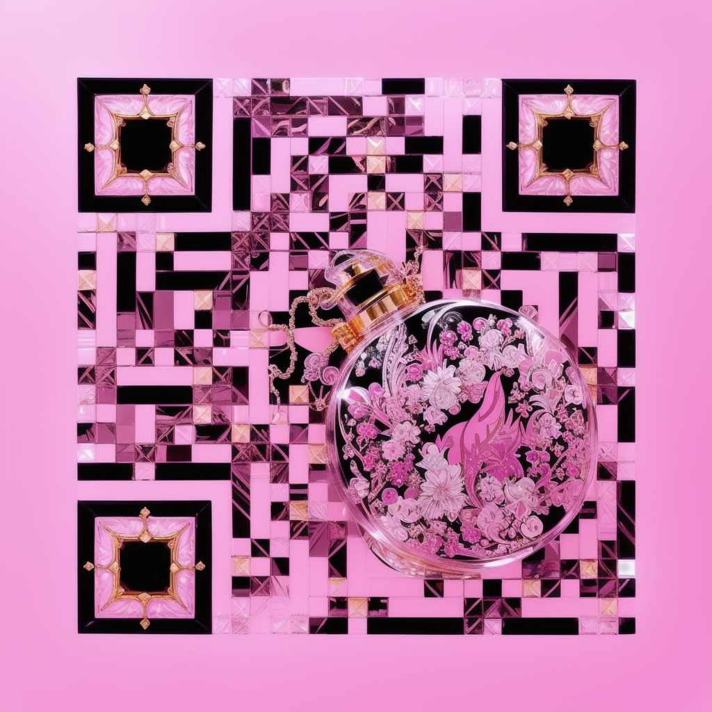 AI QR Art — Perfume bottle