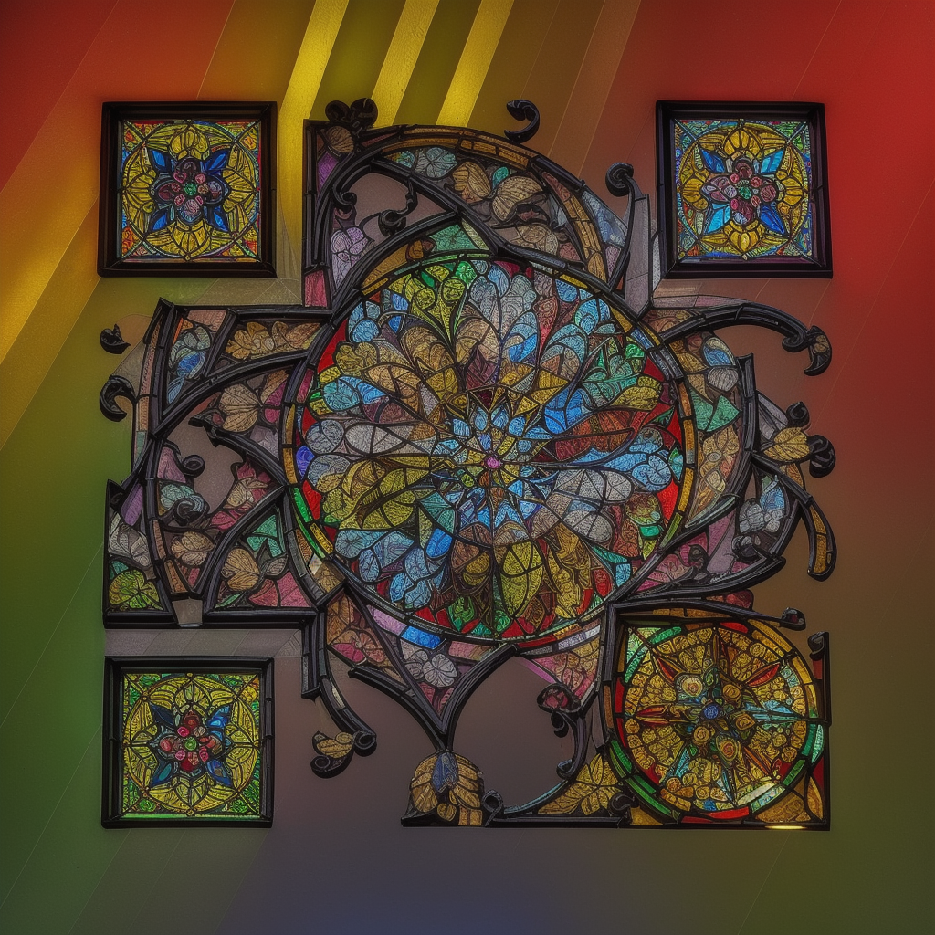 AI QR Art — Rose window